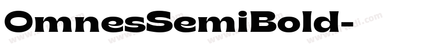 0mnesSemiBold字体转换