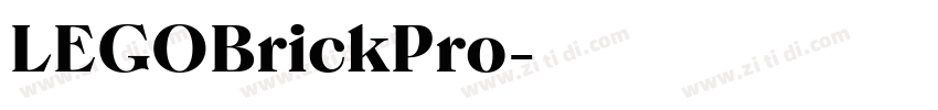 LEGOBrickPro字体转换 LEGOBrickPro字体转换
