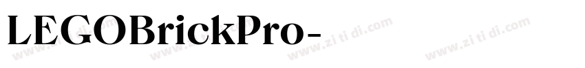 LEGOBrickPro字体转换 LEGOBrickPro字体转换