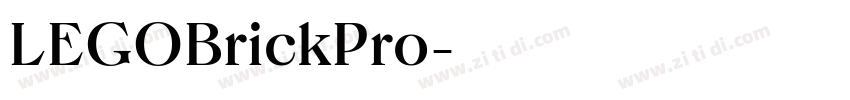 LEGOBrickPro字体转换 LEGOBrickPro字体转换