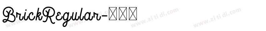 BrickRegular字体转换