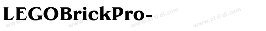 LEGOBrickPro字体转换 LEGOBrickPro字体转换
