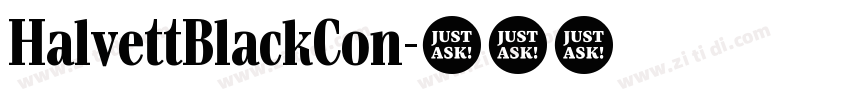 HalvettBlackCon字体转换