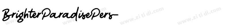 BrighterParadisePers字体转换