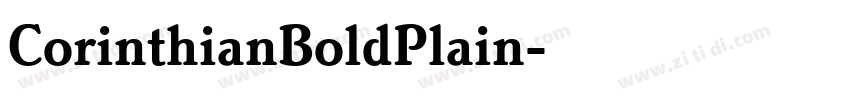CorinthianBoldPlain字体转换