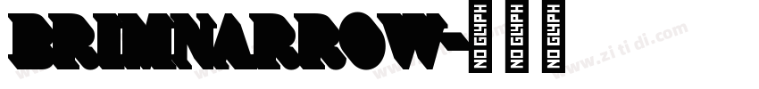 brimNarrow字体转换