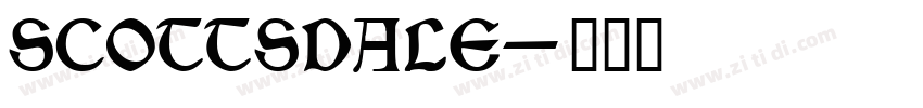 SCOTTSDALE字体转换