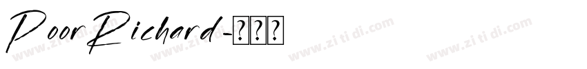 PoorRichard字体转换