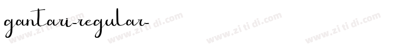 gantari-regular字体转换