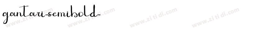 gantari-semibold字体转换