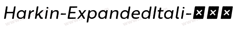 Harkin-ExpandedItali字体转换