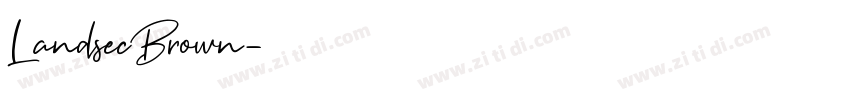 LandsecBrown字体转换