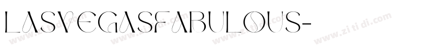 LasVegasFabulous字体转换