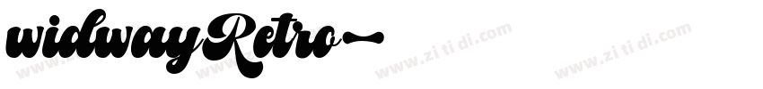 widwayRetro字体转换