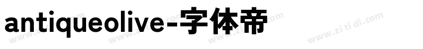 antiqueolive字体转换