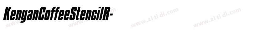 KenyanCoffeeStencilR字体转换