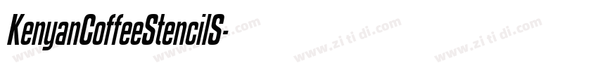 KenyanCoffeeStencilS字体转换