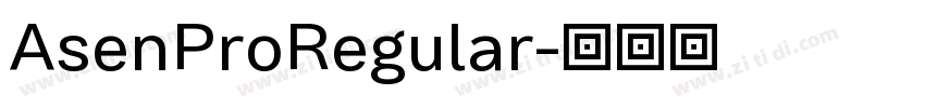 AsenProRegular字体转换