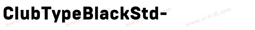 ClubTypeBlackStd字体转换