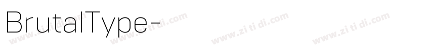 BrutalType字体转换