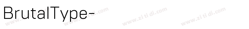 BrutalType字体转换