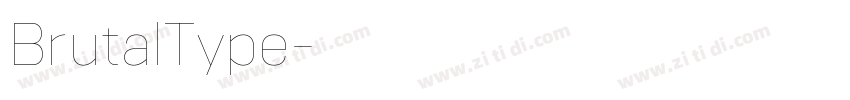 BrutalType字体转换
