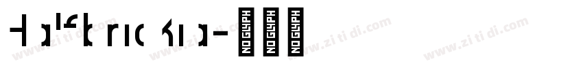 Halfbrickia字体转换