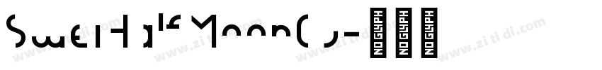 SweiHalfMoonCJ字体转换