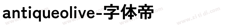 antiqueolive字体转换