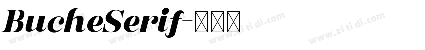 BucheSerif字体转换