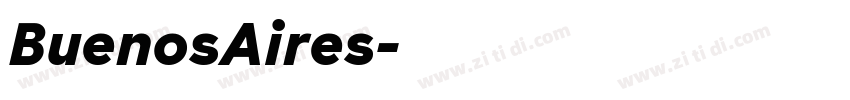 BuenosAires字体转换