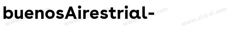 buenosAirestrial字体转换