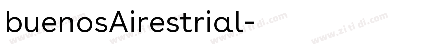 buenosAirestrial字体转换
