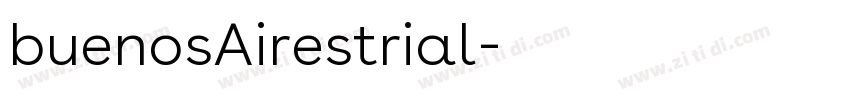 buenosAirestrial字体转换