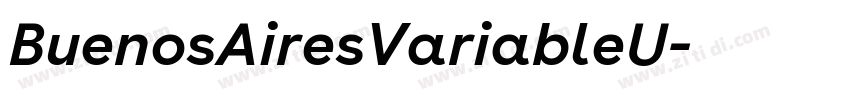 BuenosAiresVariableU字体转换