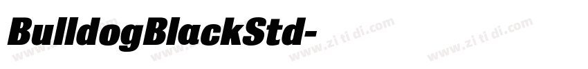 BulldogBlackStd字体转换