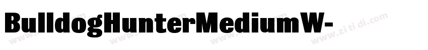 BulldogHunterMediumW字体转换