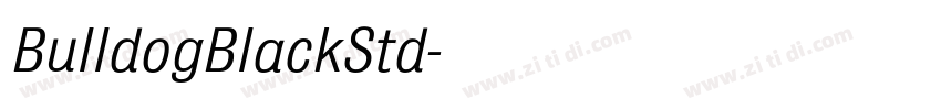 BulldogBlackStd字体转换