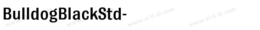 BulldogBlackStd字体转换