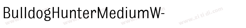 BulldogHunterMediumW字体转换