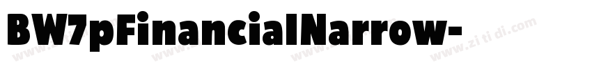 BW7pFinancialNarrow字体转换