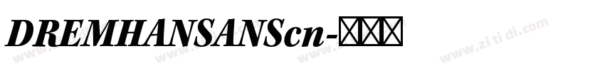 DREMHANSANScn字体转换