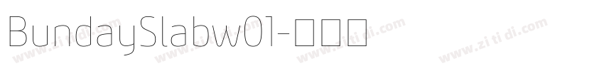 BundaySlabw01字体转换