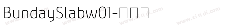 BundaySlabw01字体转换