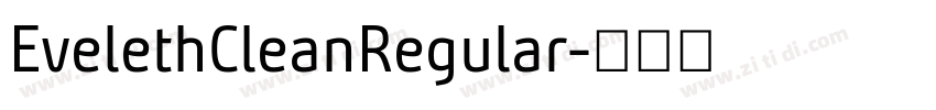 EvelethCleanRegular字体转换 EvelethCleanRegular字体转换