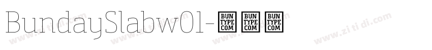 BundaySlabw01字体转换
