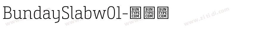 BundaySlabw01字体转换