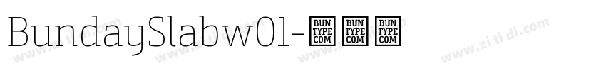 BundaySlabw01字体转换