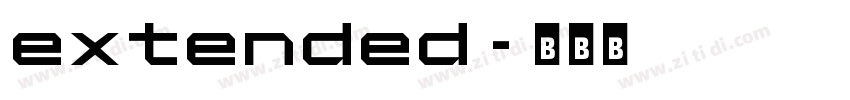 extended字体转换