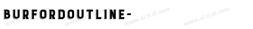 BurfordOutline字体转换